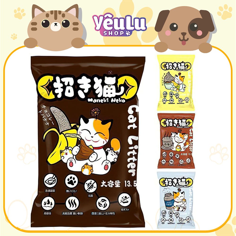 Cát Vệ Sinh Cho Mèo Maneki Neko 5L