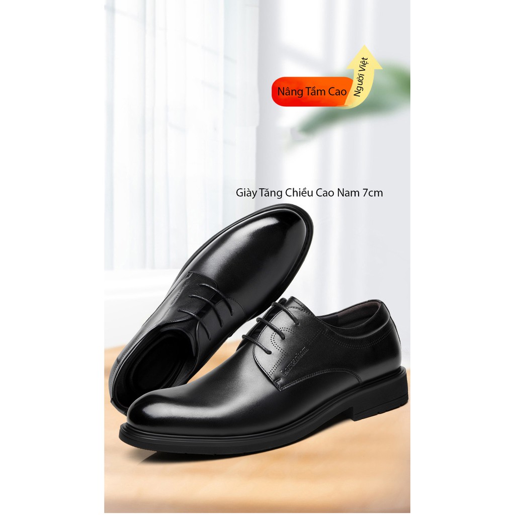 [HCM]Giày Tăng Chiều Cao Nam 7cm CS174