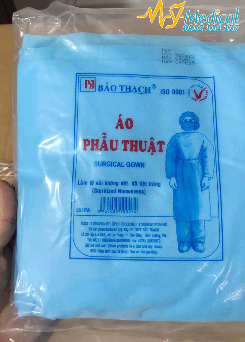 [HCM]Áo phẫu thuật tiệt trùng Bảo Thạch
