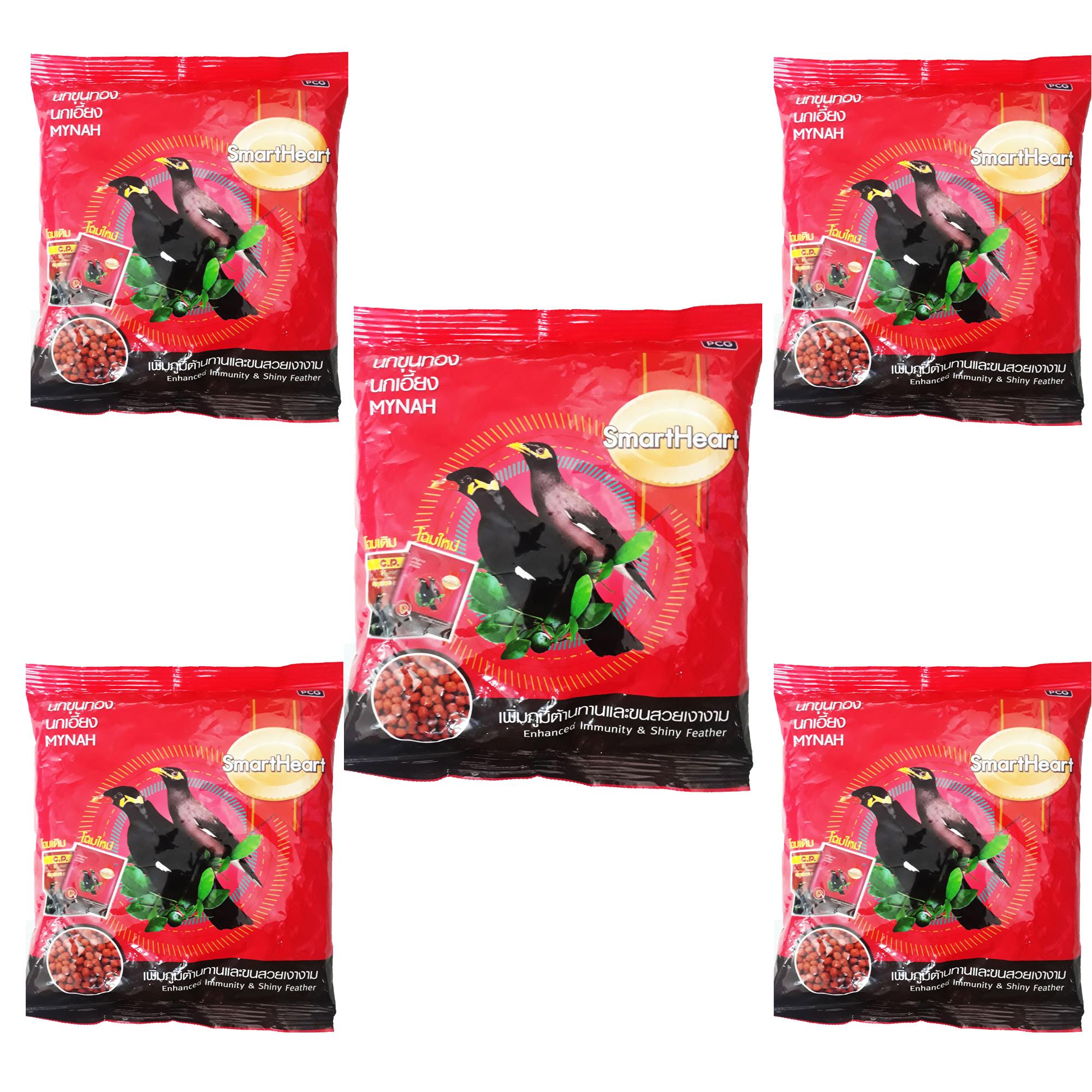Combo 6 Gói Cám Ớt SmartHeart 400g - Thức Ăn Cho Chim Nhồng Sáo Cưỡng Két