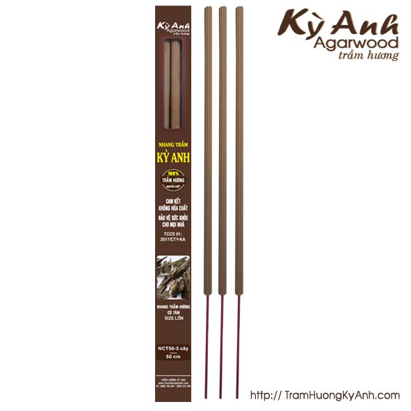 [HCM]Nhang Trầm Hương Kỳ Anh Size Lớn 3 cây- NCTL50-3