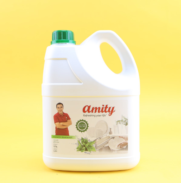 HCMNước rửa chén Amity hương trà xanh khử sạch mùi tanh 1.5kg