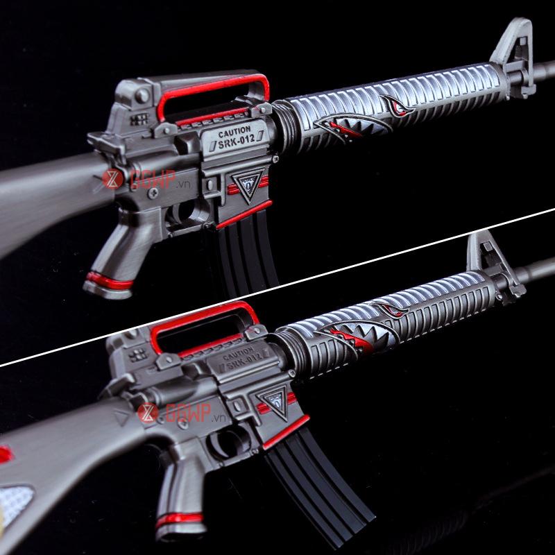 Mô hình M16A4 skin Sharkbite 22cm PUBG