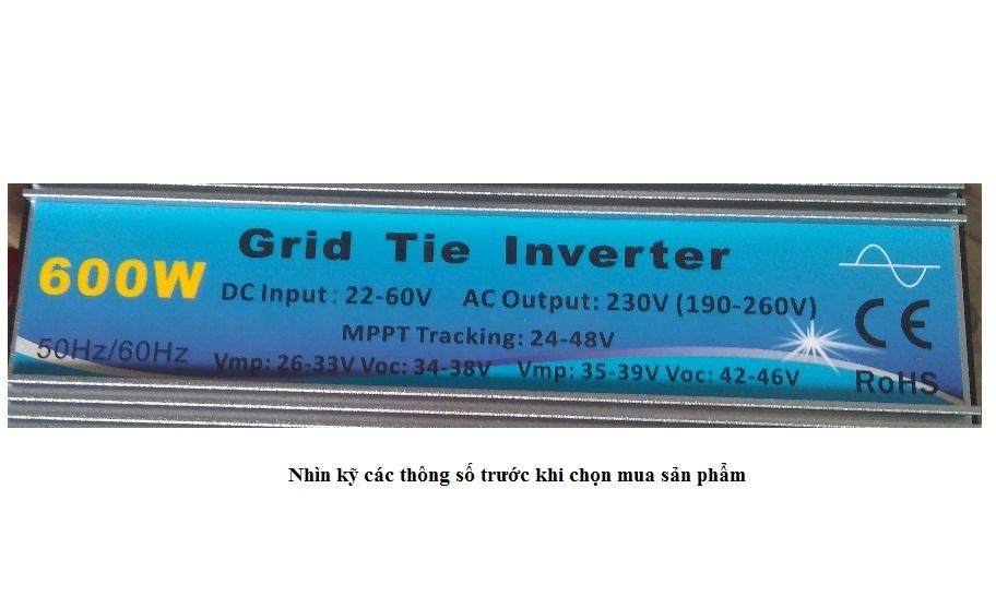 Bộ hòa lưới điện mặt trời 22-60V 600W