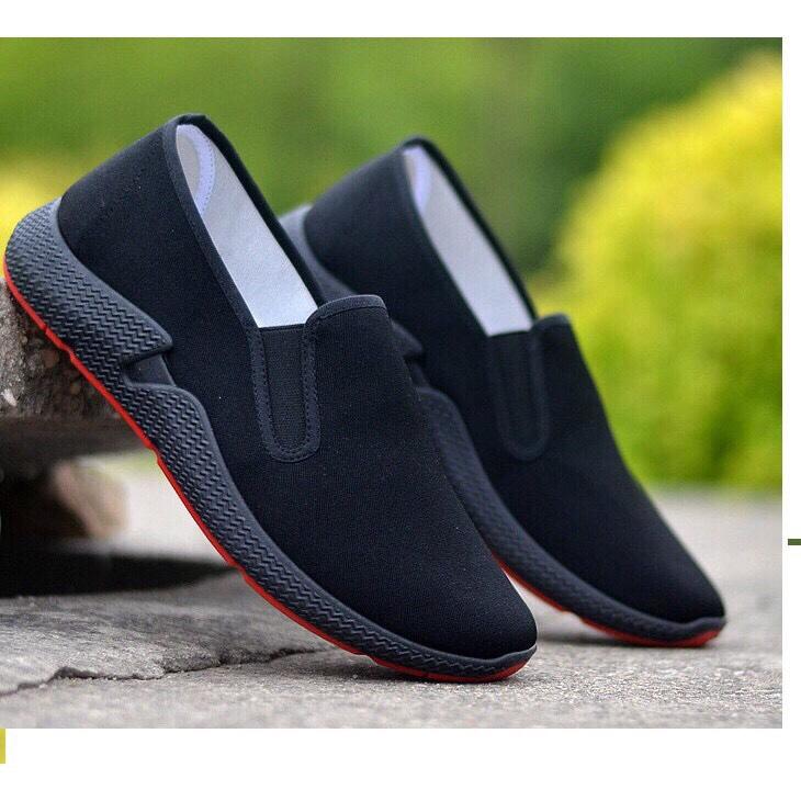 Giày lười nam GTT10 - Siêu êm - Vải thoáng
