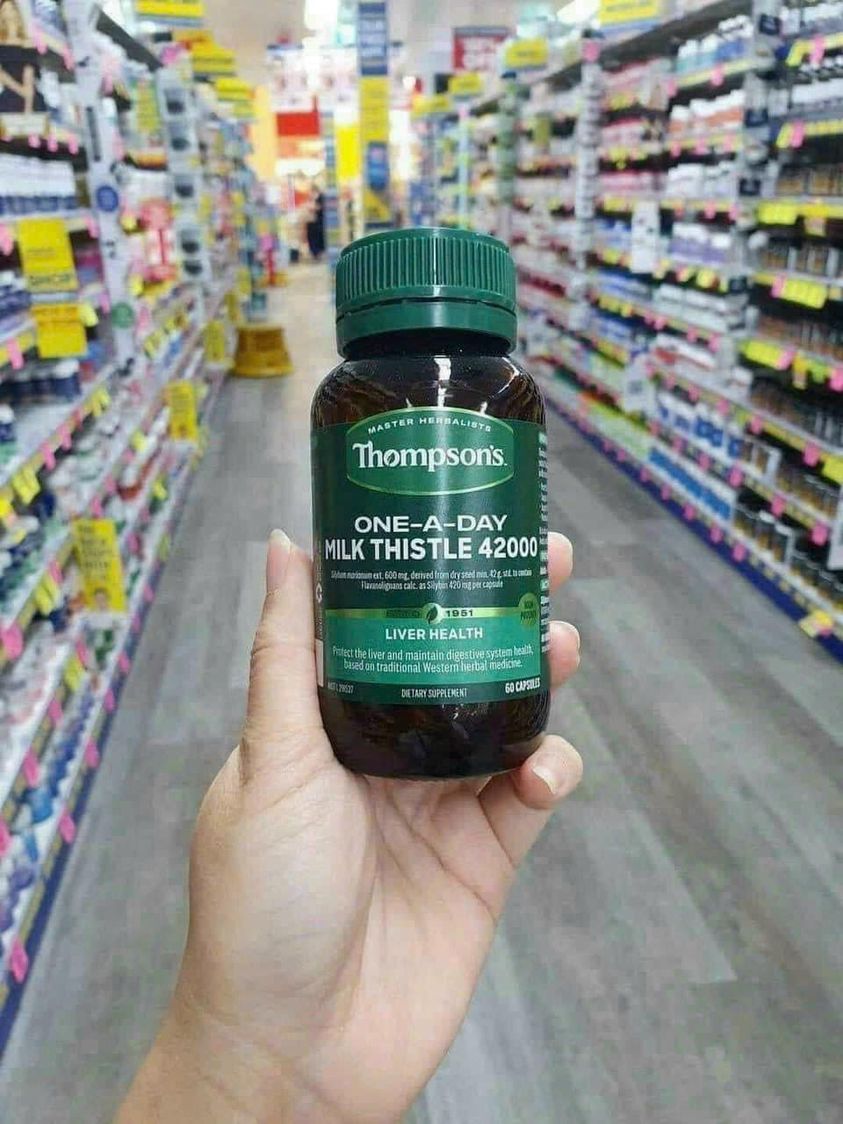 VIÊN UỐNG THẢI ĐỘC GAN Thompson’s Milk Thistle 42000.