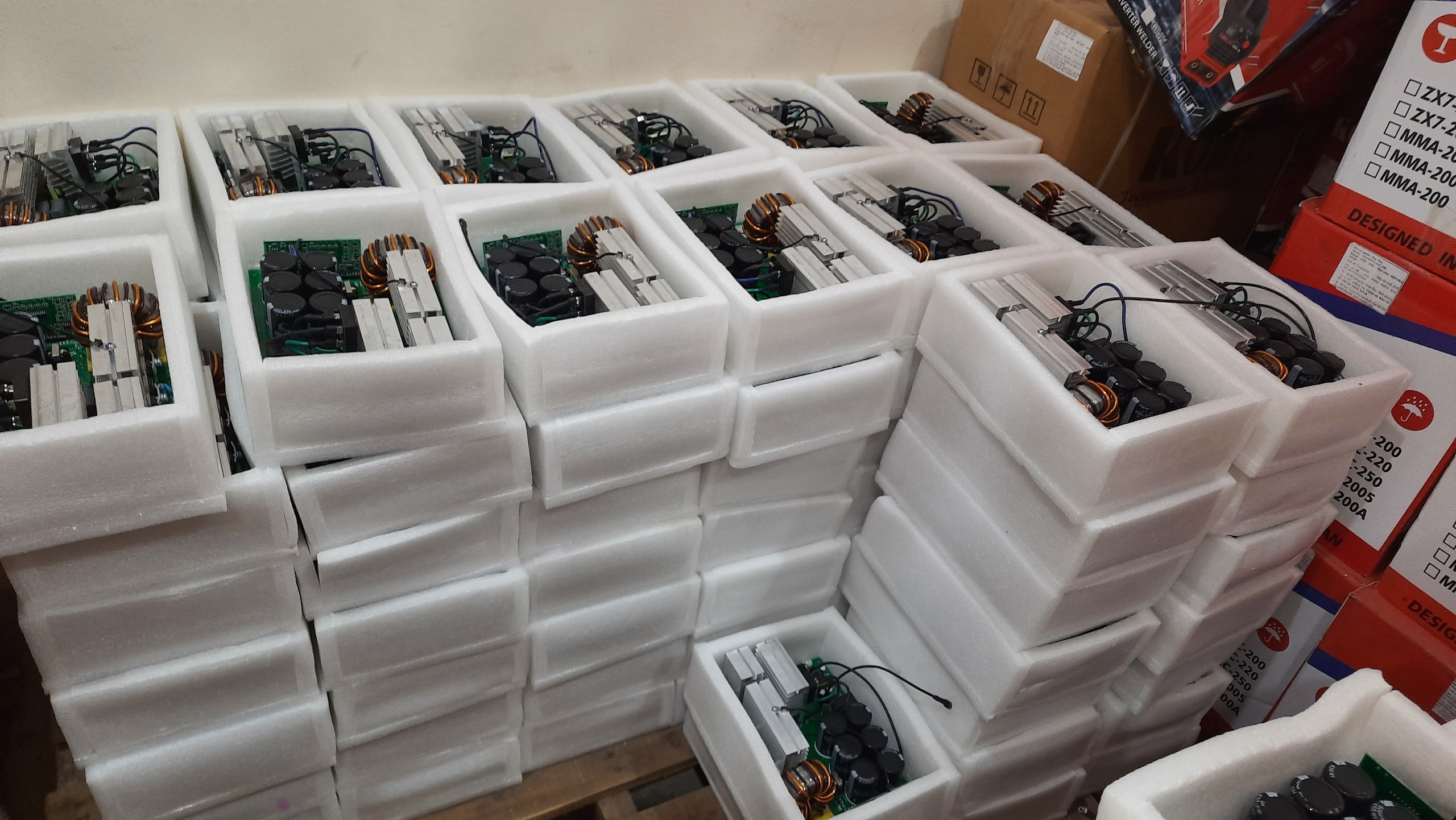 Bo máy hàn 1 bo 4 igbt chuyên 3.2mm