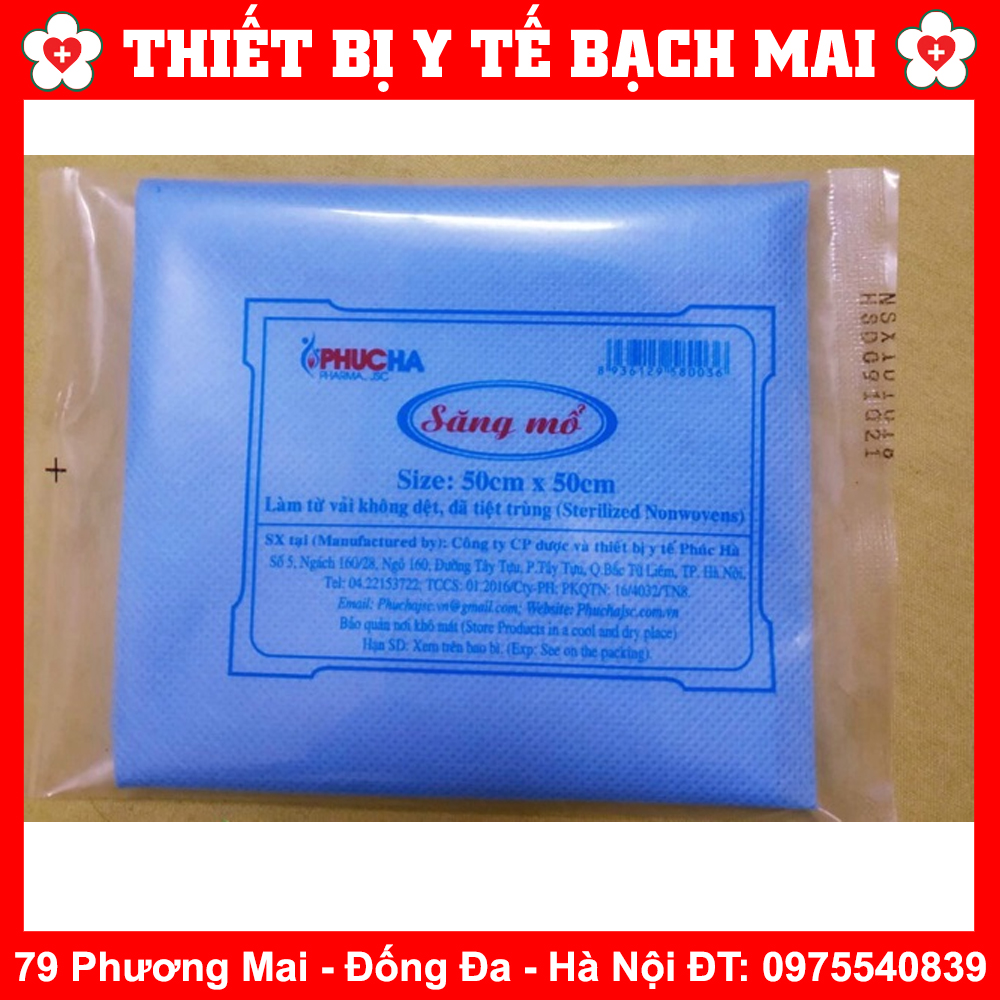 Combo 05 Gói Săng Mổ Có Lỗ, Không Lỗ 50x50cm