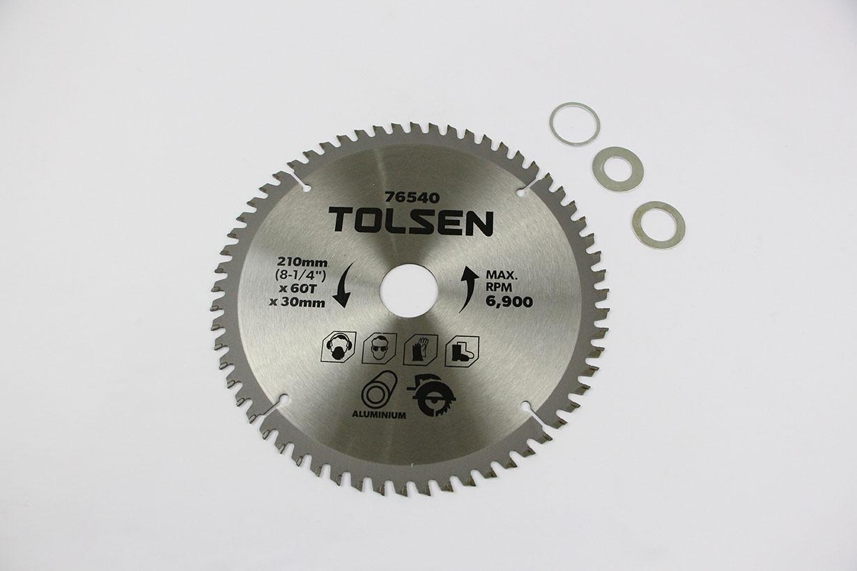 ĐĨA CẮT GỖ 210mm*60 Răng TOLSEN 76540