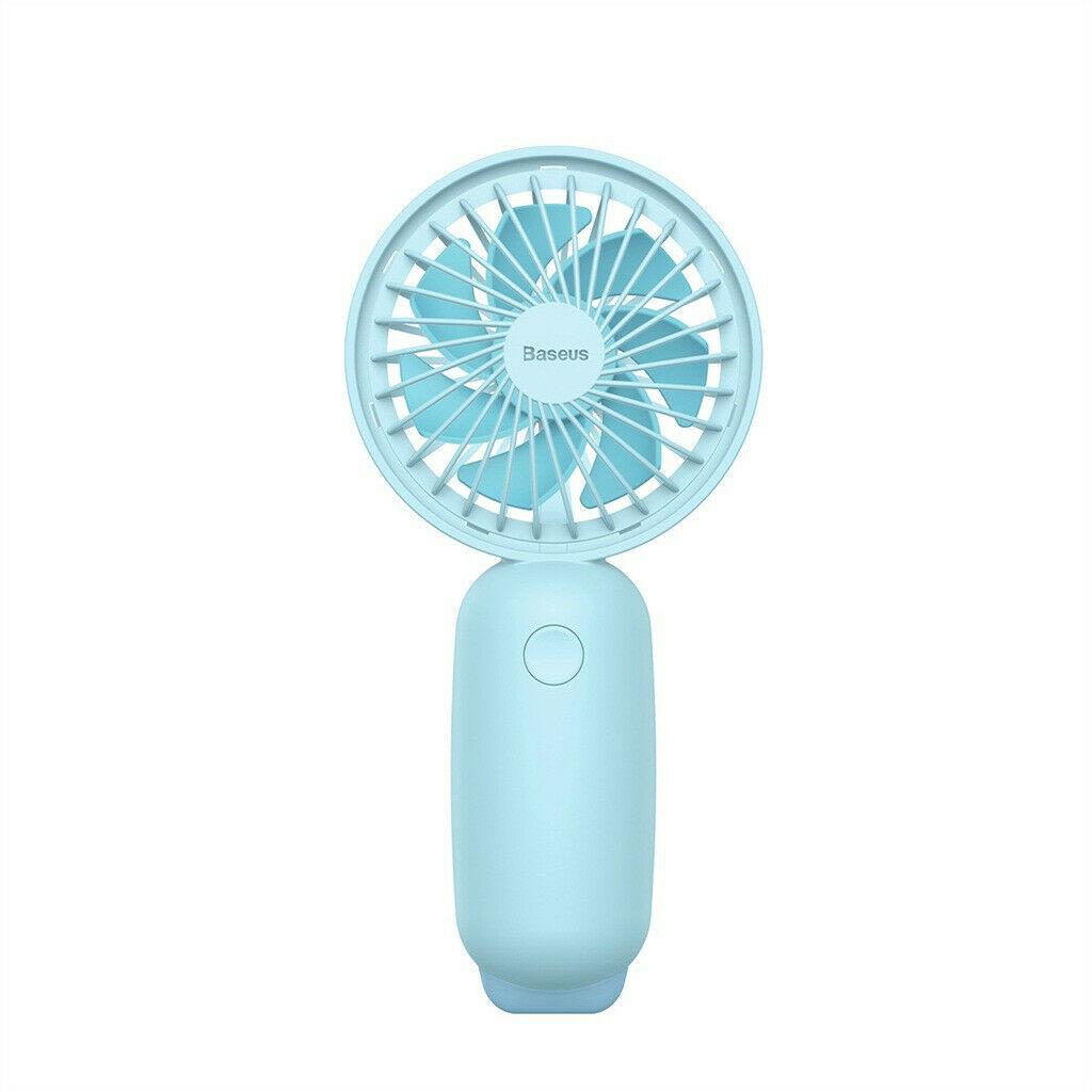 Baseus Portable USB Fan Handheld Mini Fan With LED Light Summer Cooler Cooling