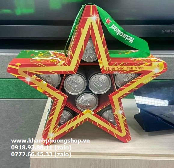 hộp quà tặng Heineken. 8 lon 250ml