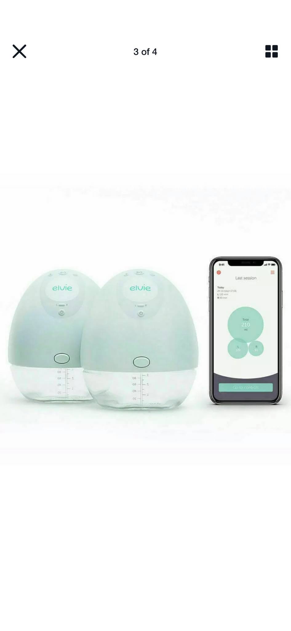 Máy hút sữa Elvie pump đôi nguyên tem