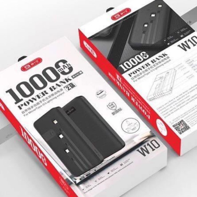 Sạc dự phòng BYZ W10 10.000mah (màu trắng)