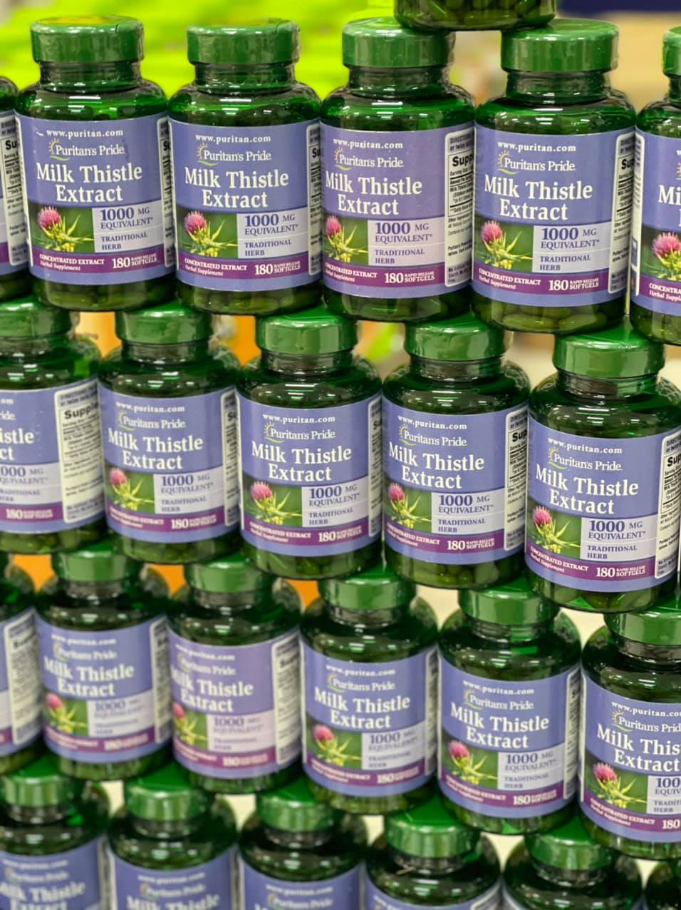 Milk Thistle Extract Puritan Pride 1000 Mg 180 viên