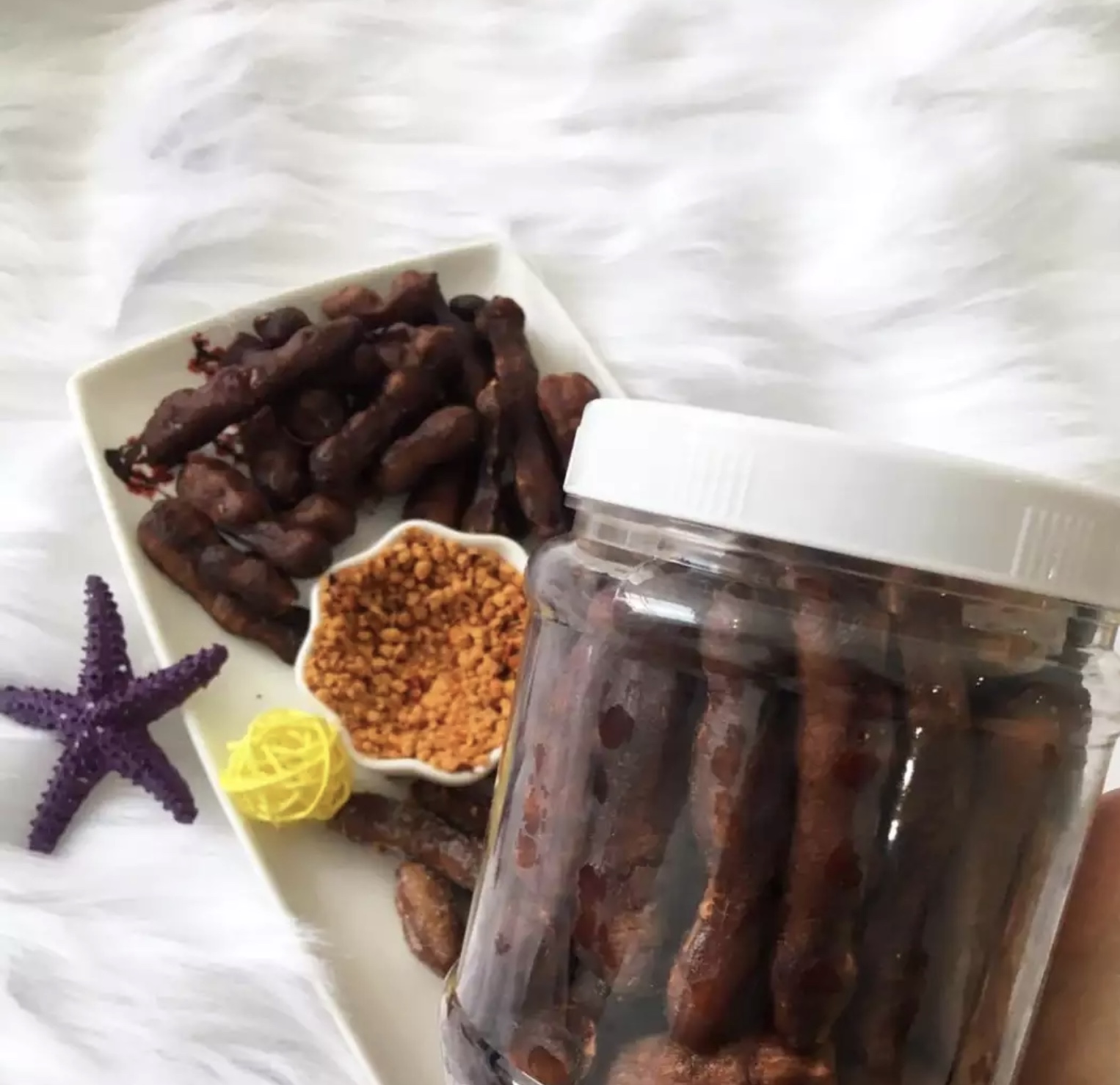 (Combo 2 hủ) Me Lào muối tôm siêu ngon 500 gram/hủ [ Baby cute ]