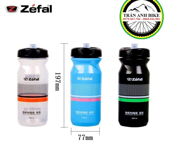 Bình Nước Xe Đạp ZEFAL SENSE SOFT 650ml
