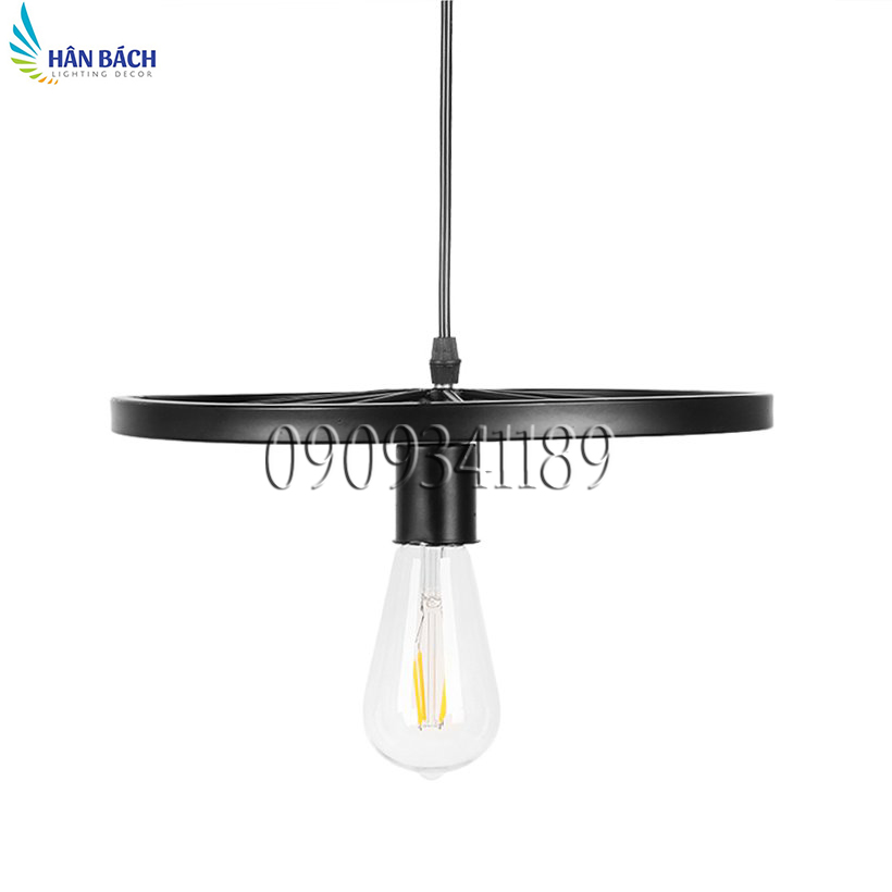 Đèn thả hình bánh xe 1 bánh