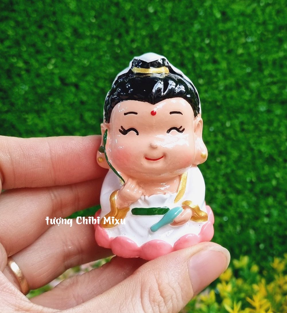 [HCM]Tượng chibi Quan Âm Bồ Tát size 6cm