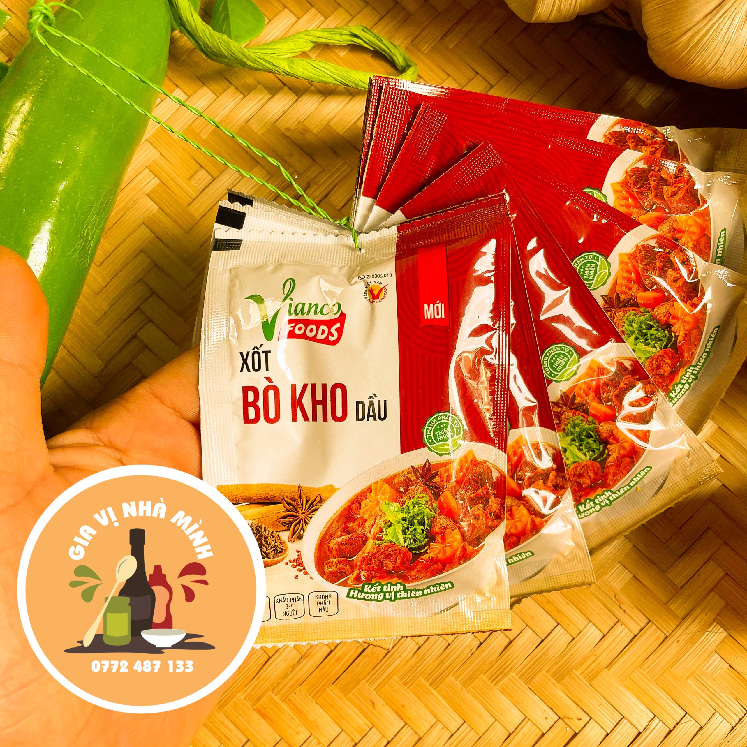 SỐT BÒ KHO DẦU VIANCO- GÓI 18GR