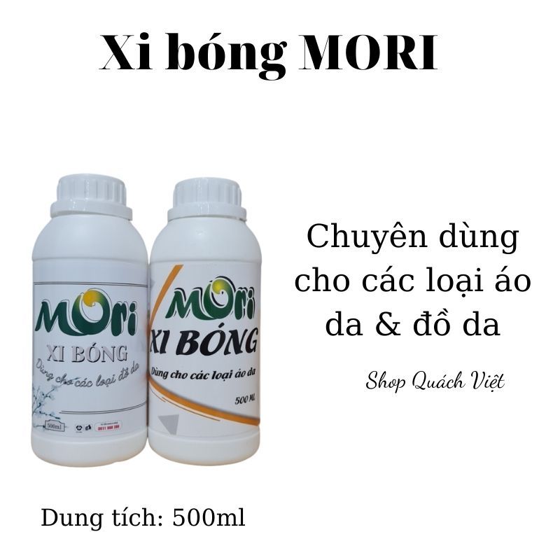 Xi đen áo da MORI, dung tích 500ml
