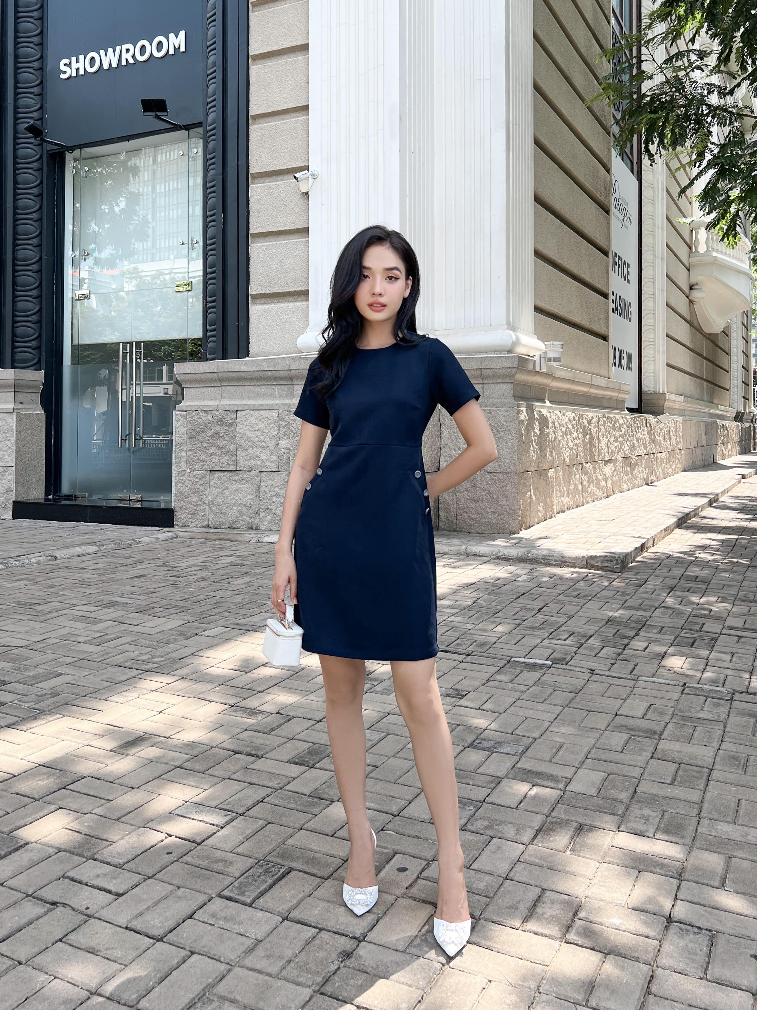 Đầm navy thanh lịch - YV LE & CO