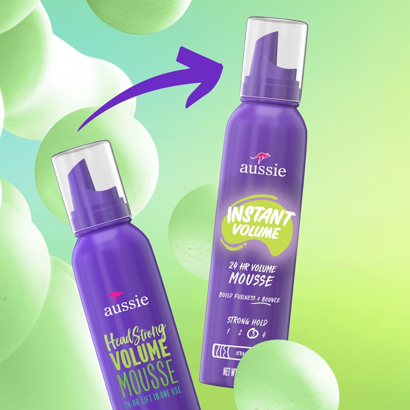Mousse làm phồng và tạo kiểu tóc Aussie mousse Volume 170g