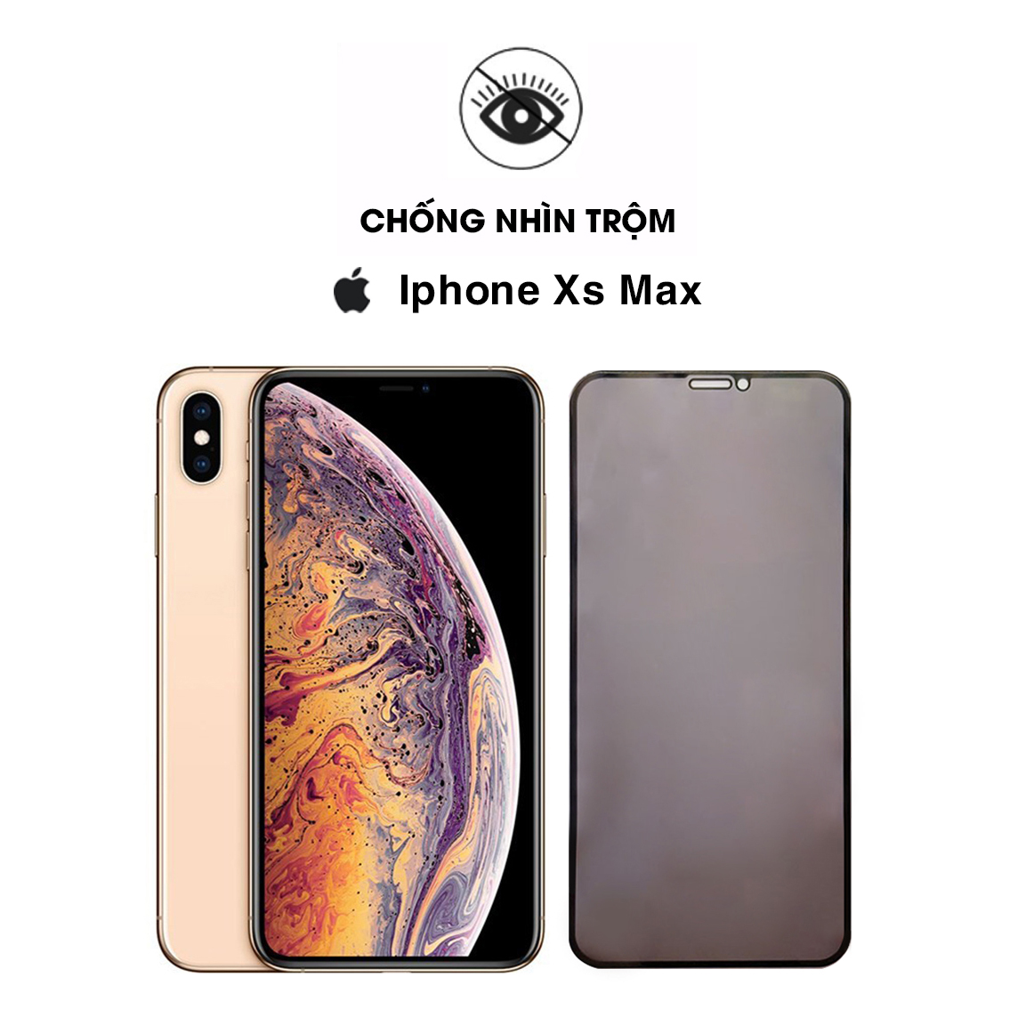 Cường lực chống nhìn trộm Iphone Xs Max full màn hình - Dán màn hình Iphone Xs Max