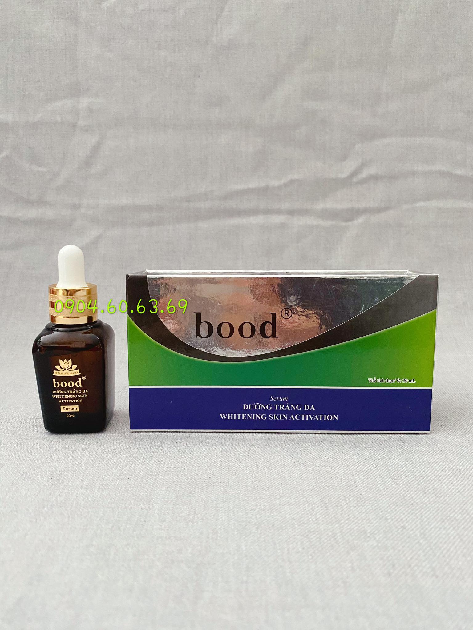 Serum dưỡng trắng da thảo dược hoa sen bood 20ml