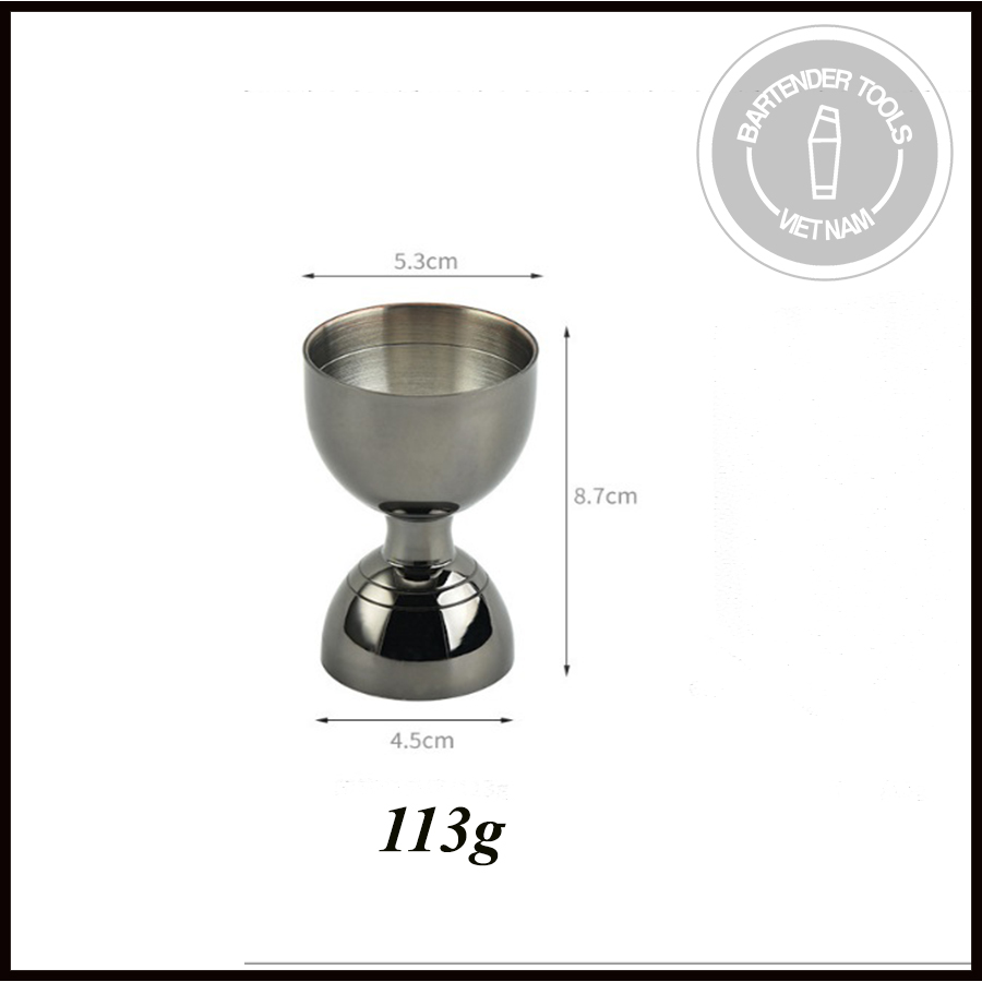 Bell Jigger 30/60ml - Ly đong inox 2 đầu dạng chuông 30/60ml