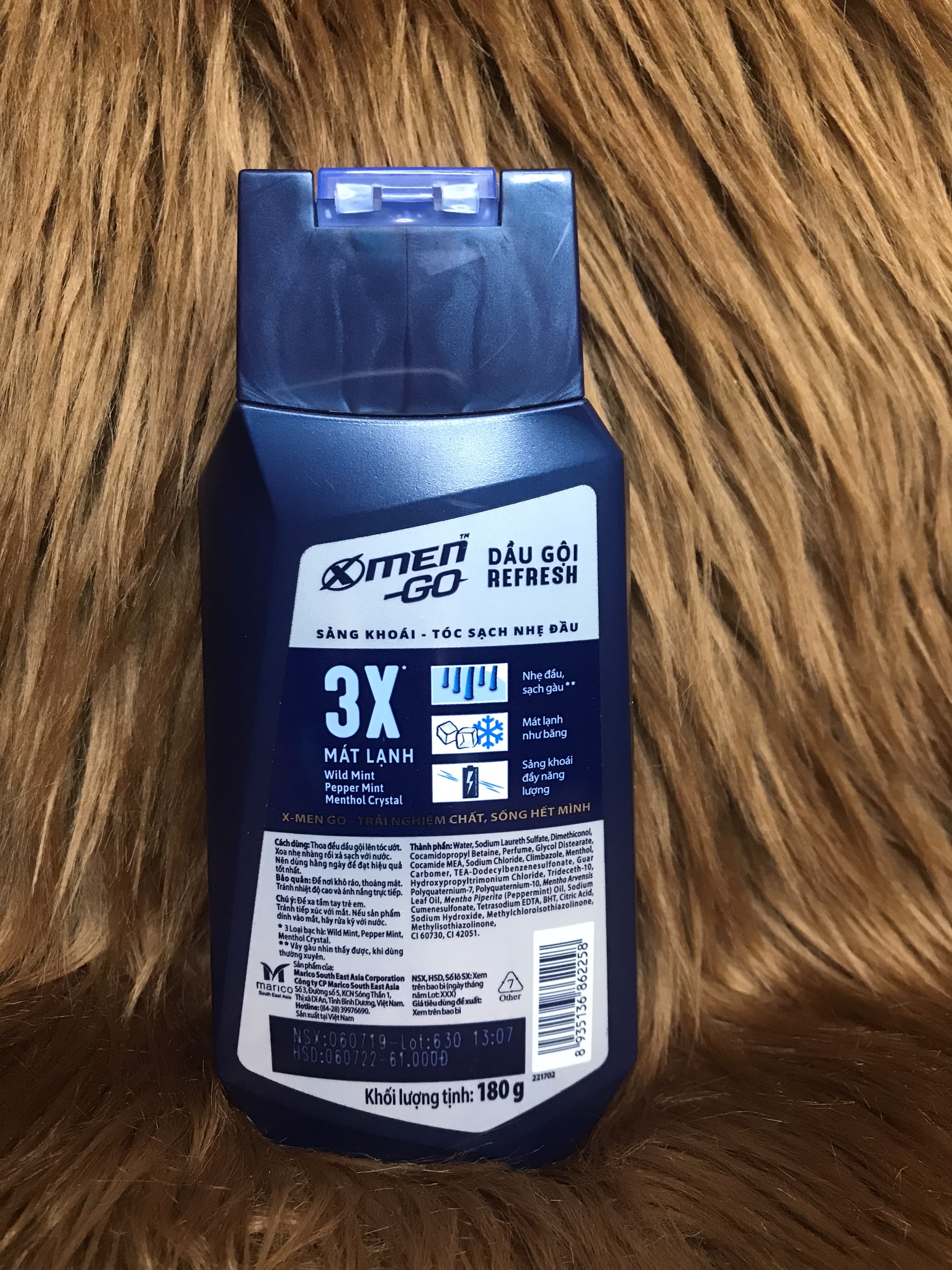 Dầu gội Xmen Go Refresh 180ml