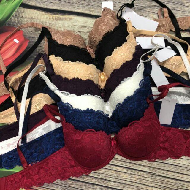 Áo ngực ren cotton mút vừa