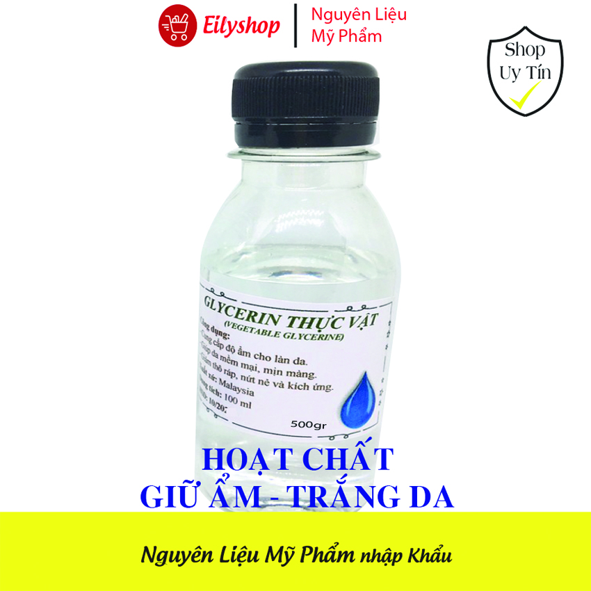 Glycerin thực vật (99.5%- 99,9%) - Nguyên Liệu Mỹ Phẩm Nhập Khẩu