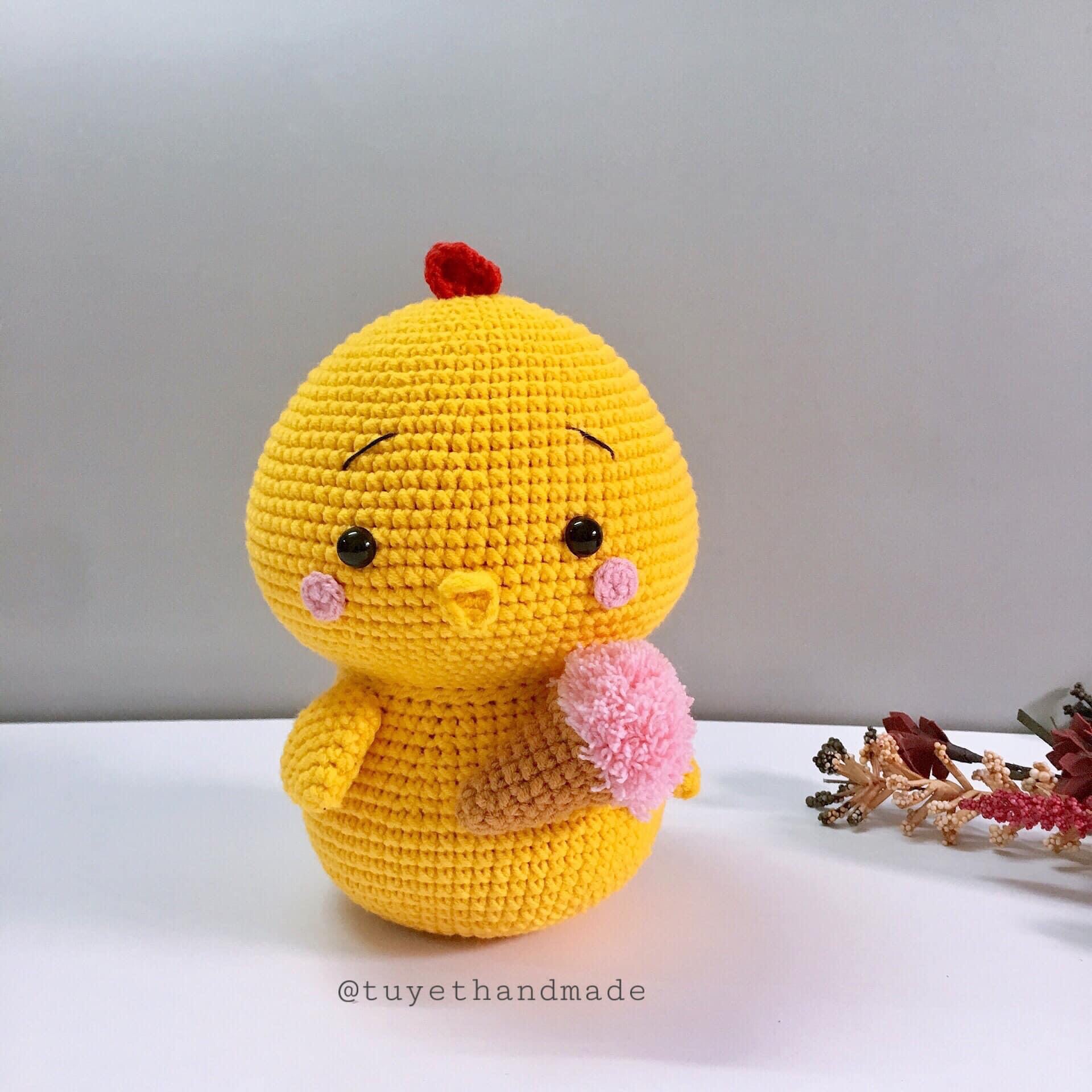 [ Ảnh thật ] GÀ MÓC HANDMADE - Thú nhồi bông bằng len