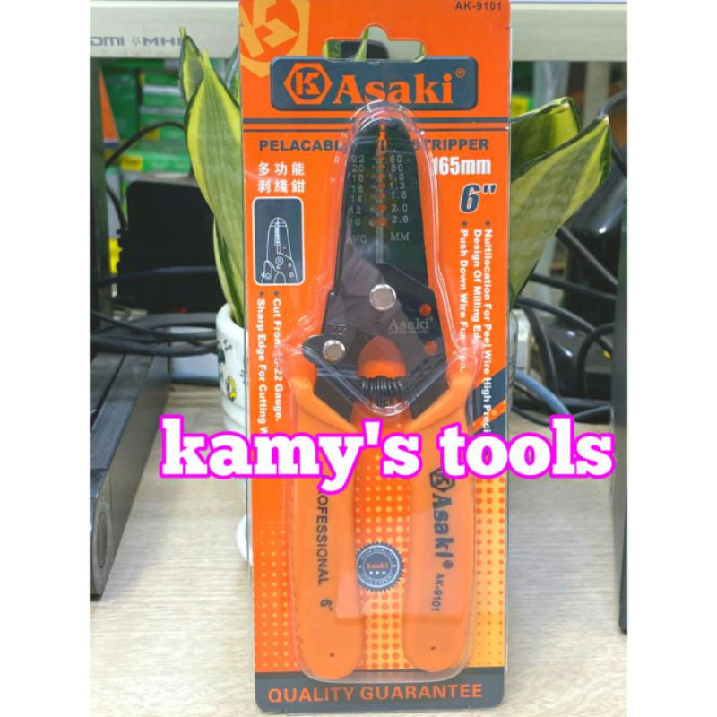[HCM]KÌM TUỐT DÂY ĐIỆN 6" ASAKI AK-9101 ( CÓ LÒ XO)