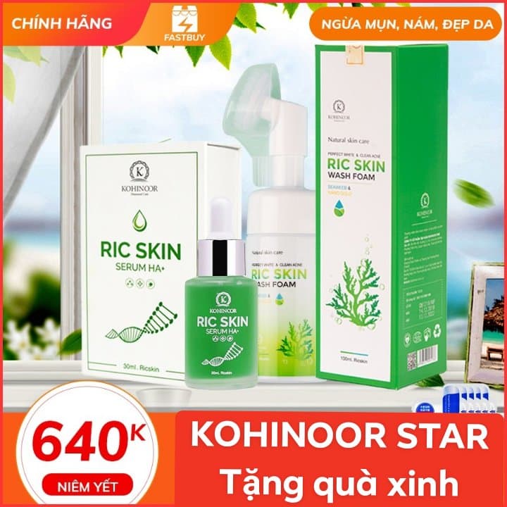[Chính hãng] COMBO RIC SKIN TINH CHẤT ĐẸP DA TỪ TẢO BIỂN