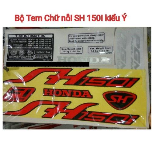 Bộ Tem Nổi cho Sh 150I Kiểu Ý Phản Quang
