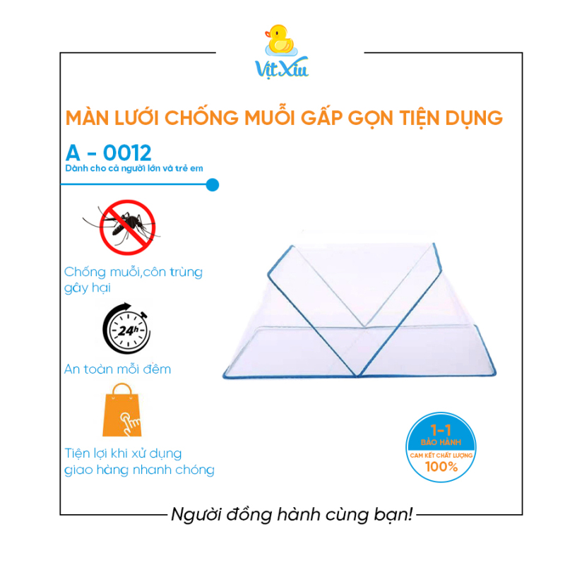 Màn Lưới Chống Muỗi Gấp Gọn Tiện Dụng Cho Người Lớn Và Trẻ Em, Màn Gấp Gọn Thông Minh