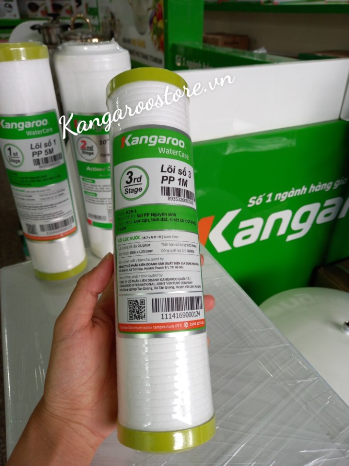 Bộ lõi lọc nước số 123 Kangaroo