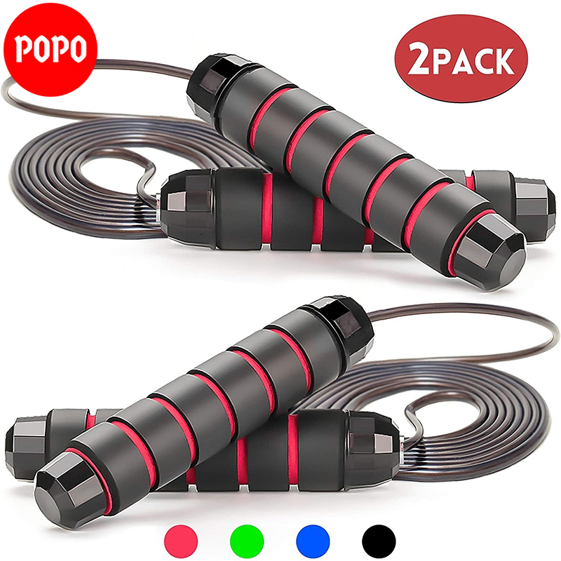 Combo 2 dây nhảy dây thể thao POPO TS36 dây nhảy thể lực giảm cân giảm mỡ bụng đốt cháy calo, tập luyên kickbox, boxing