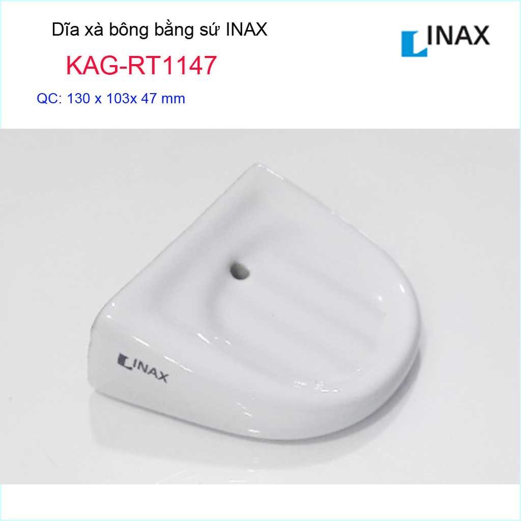 Kệ sứ phòng tắm, dĩa đựng xà bông inax kag-rt1147