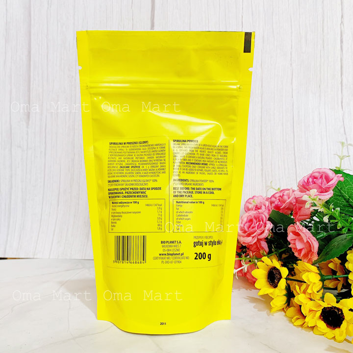 Algae powder twist spirullina Organic Bio Planet 200g