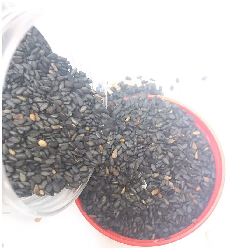Mè đen sạch rang củi/vừng đen rang sẵn (0,5kg loại ngon)