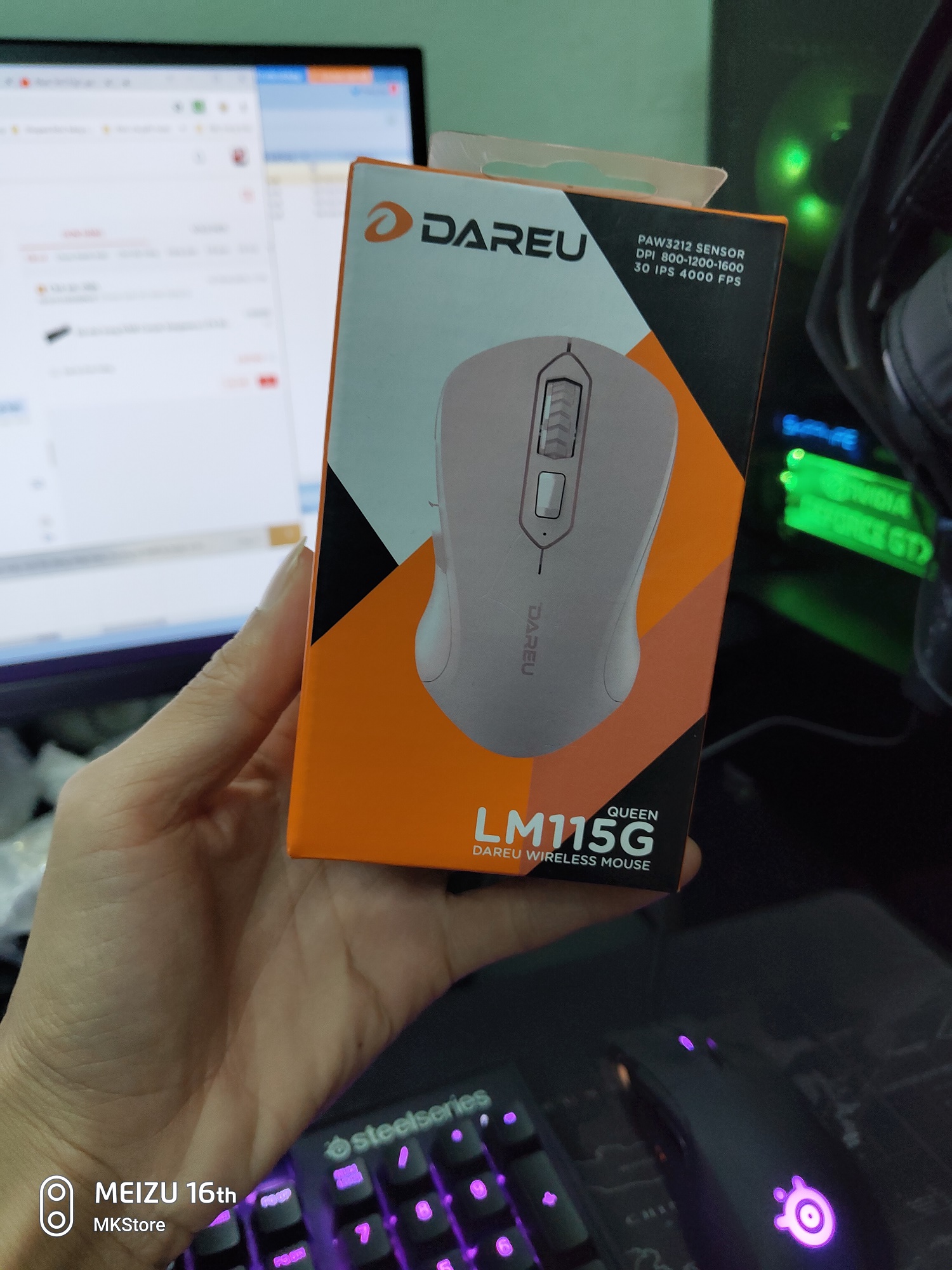 Chuột không dây DAREU LM115G / LM115B MKStore