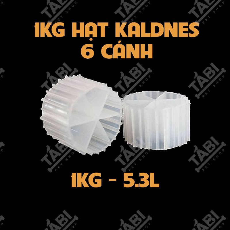 1KG Hạt Lọc Kaldnes 6 Cánh - Giá Thể Vi Sinh MBBR Cho Hồ Cá Và Xử Lý Nước.