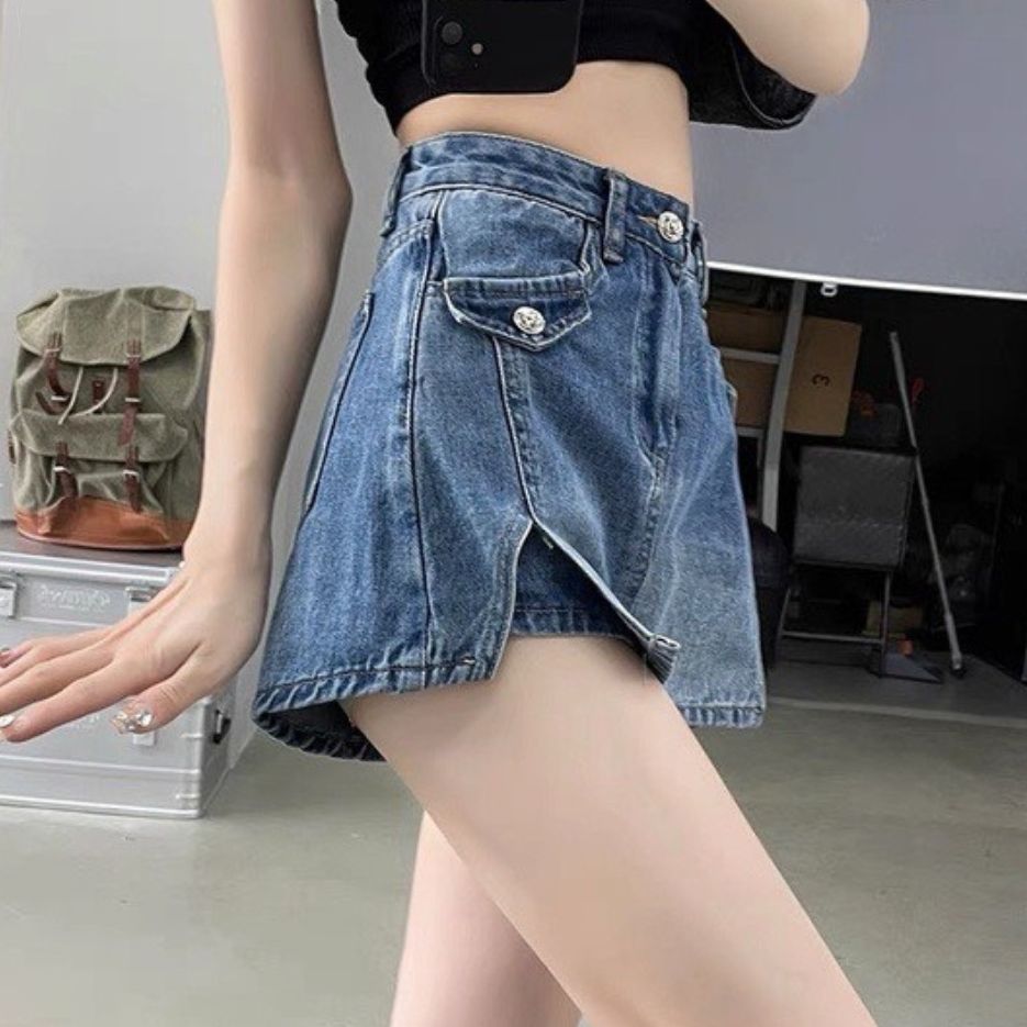 Bigsize women's soft nice A-line pants high waist stretch slim flare pants bigsize short pants-GV3