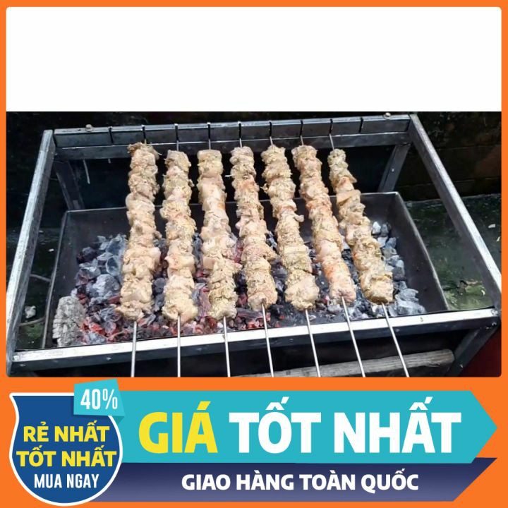 bếp nướng than hoa 10 xiên(tặng kèm 10 xiên thẳng và 2 xiên 3 chạc)