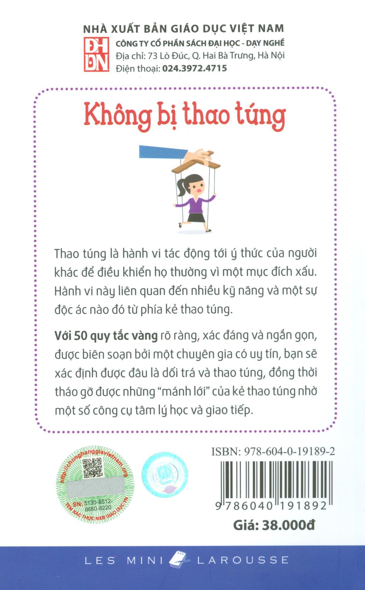 50 Quy Tắc Vàng - Không Bị Thao Túng