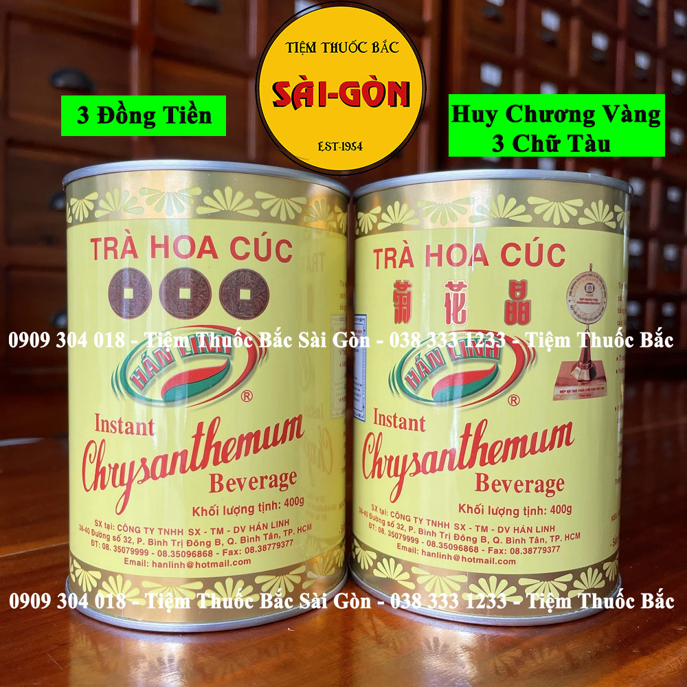Trà Cúc Hòa Tan Hán Linh Lon 400g