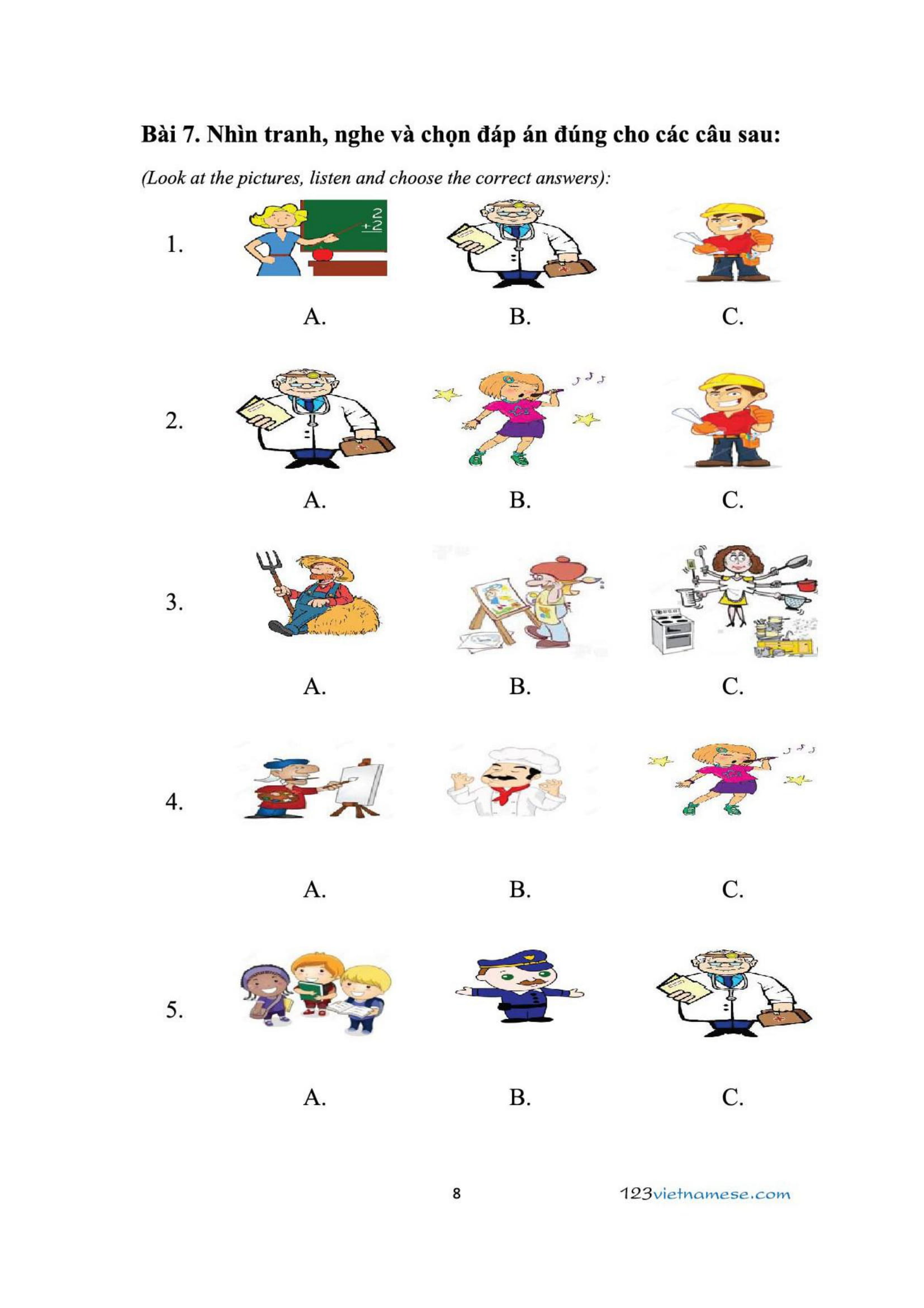 Sách bài tập tiếng Việt 123