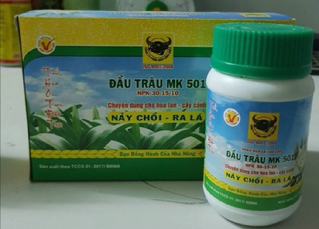 PHÂN BÓN LÁ ĐẦU TRÂU MK 501 - Lọ 100g